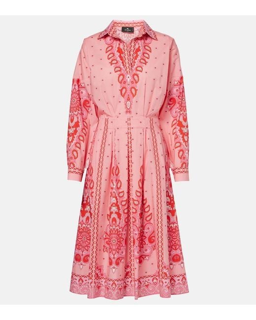 Abito Midi di Etro in Pink