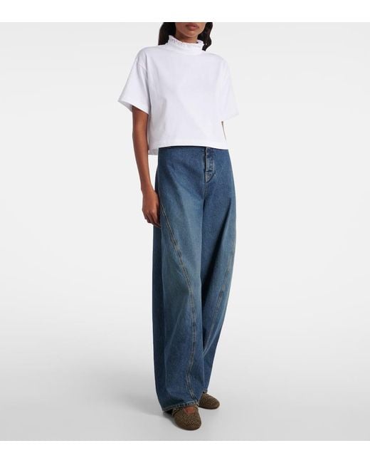 Alaïa Brown La Ballerine Suede Mary Jane Flats