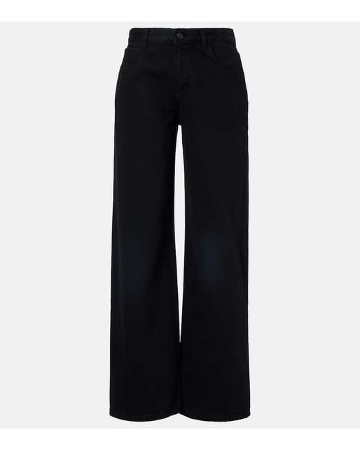 Jeans Eglitta A Gamba Larga E Vita Bassa di The Row in Blue