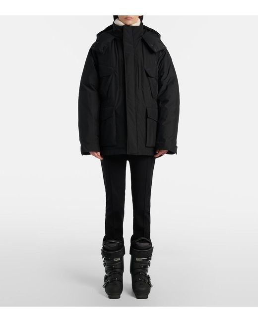 Saint Laurent Black Technical Canvas Down Ski Jacket