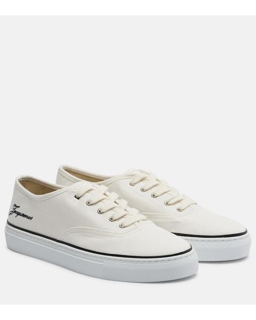 Jacquemus White Fefe Canvas Sneakers