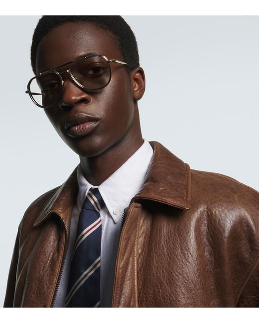 Jacques Marie Mage Aviator-Sonnenbrille Commander in Metallic für Herren