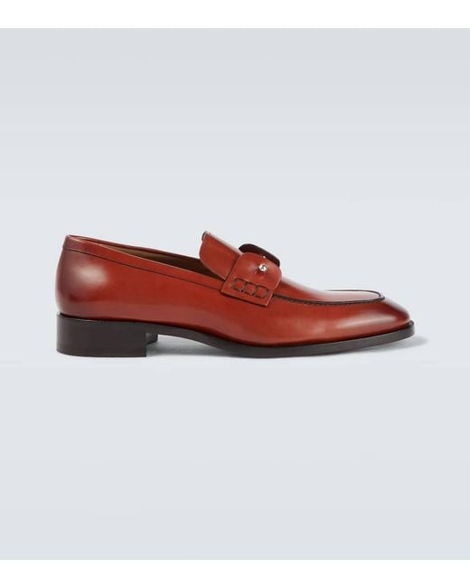 Christian Louboutin Loafers Chambeliss Aus Leder in Red für Herren
