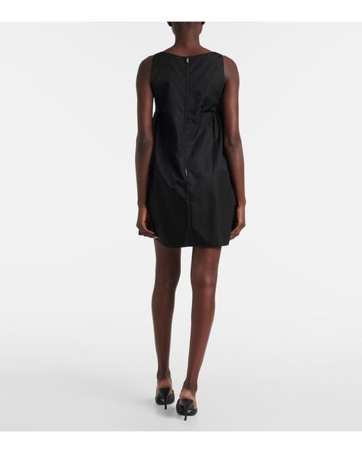 Vestido Corto De Re-Nylon Prada de color Black