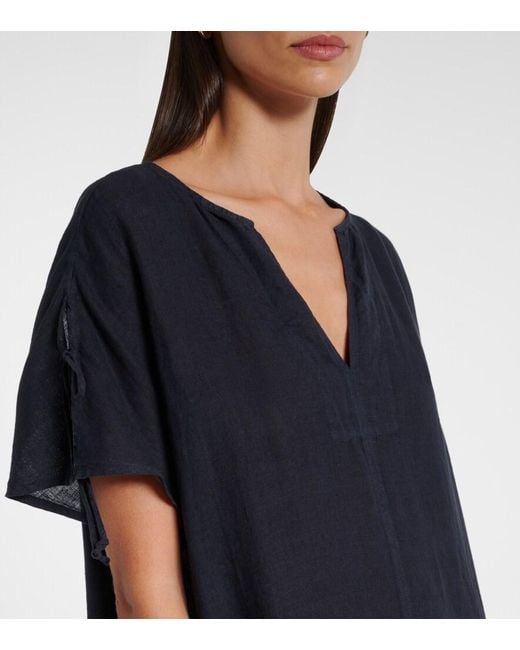 Velvet Black Maeve Linen Midi Dress