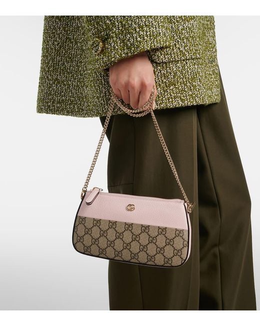 Gucci Natural Gg Marmont Mini Shoulder Bag