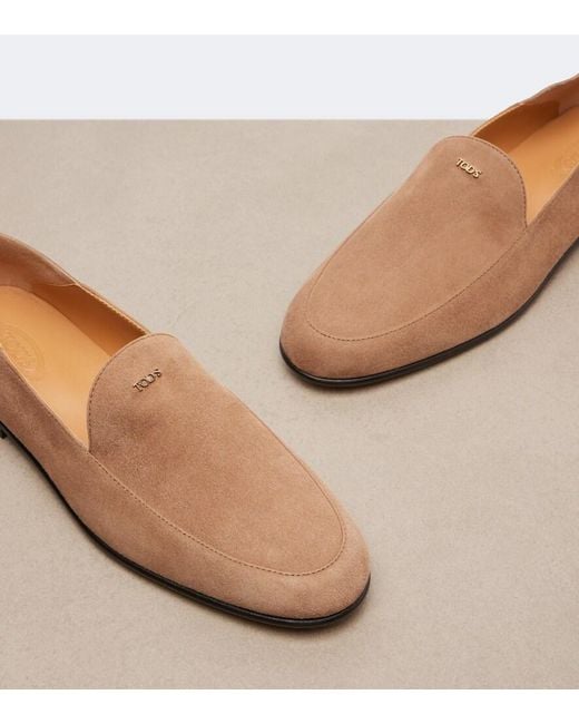Tod's Brown Suede Loafers