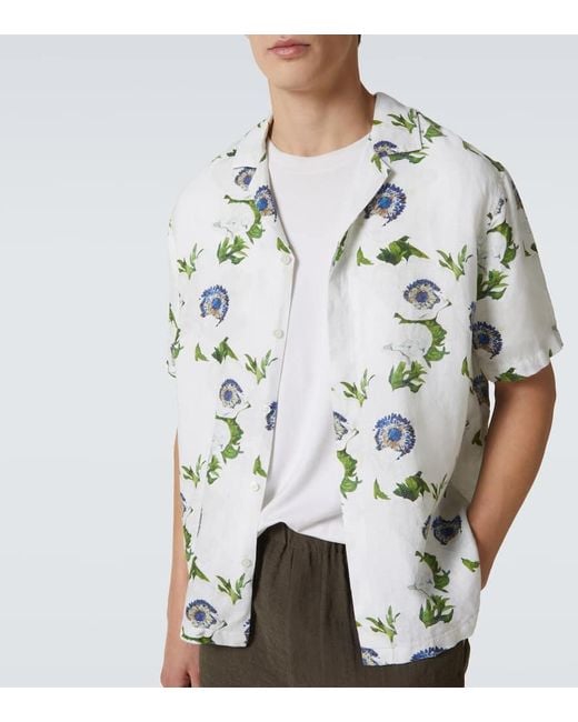 Chemise Maitan En Lin A Fleurs Orlebar Brown pour homme en coloris Multicolor