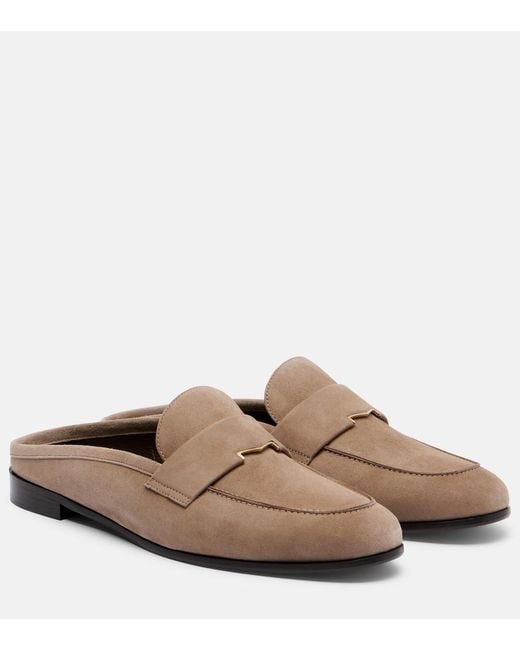 Max Mara Brown Goccia Suede Mules