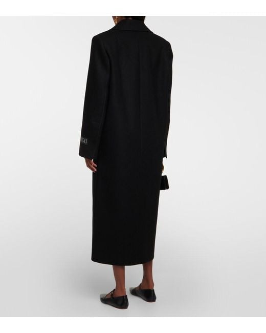 Patou Black Long Tailored Coat