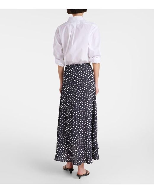RIXO リキソー ブランド スカート Areza polka-dot midi 1024694 Areza polka-dot midi skirt in black - Rixo | Mytheresa