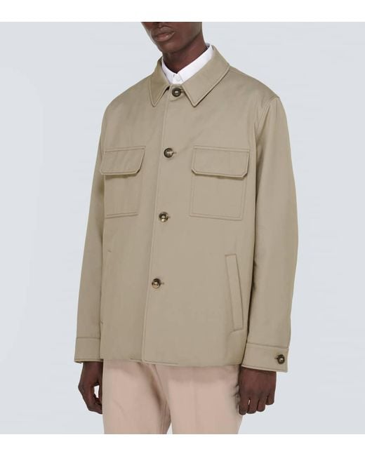 Loro Piana Natural Sanda Cotton-Blend Overshirt for men