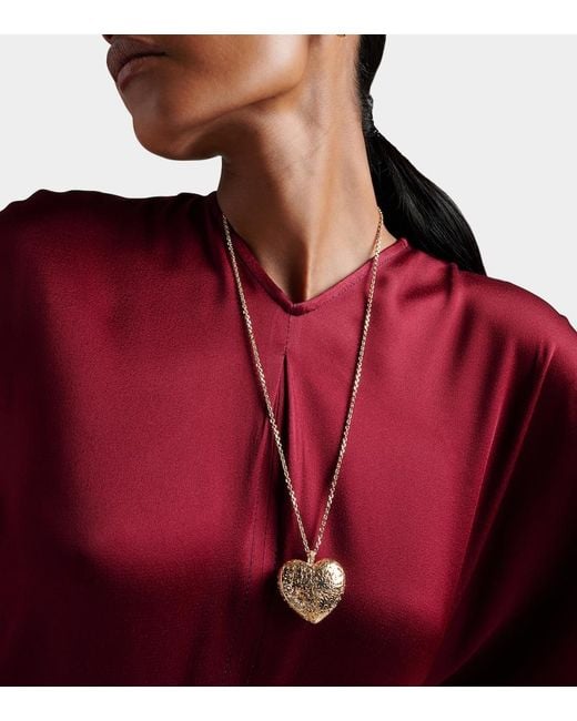 Sydney Evan White Puffy Icon Wallpaper Heart 14Kt Necklace With Diamonds