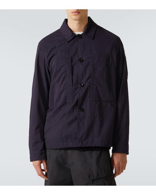 C P Company Blue Technical Overshirt for men