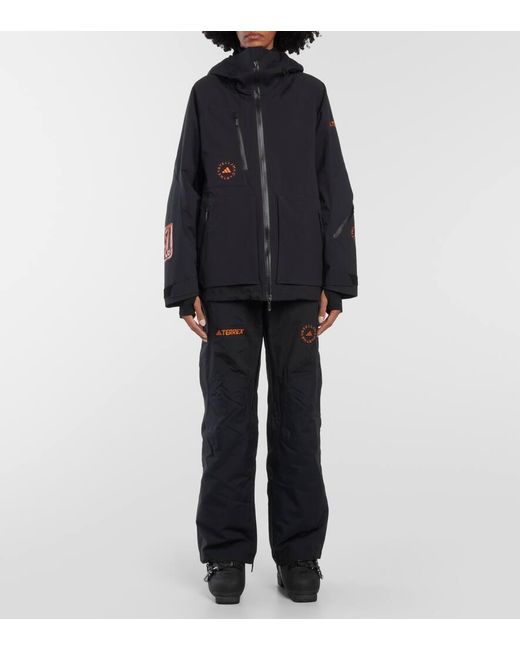 Pantalones de ski de jersey con logo Adidas By Stella McCartney de color Black