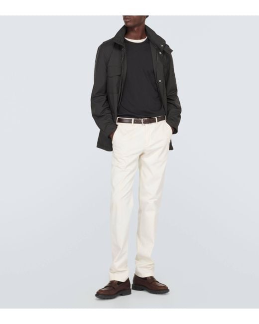 Loro Piana Black Traveller Cashmere-lined Windmate® Jacket for men
