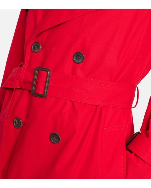 Wardrobe NYC Red Cotton Trench Coat