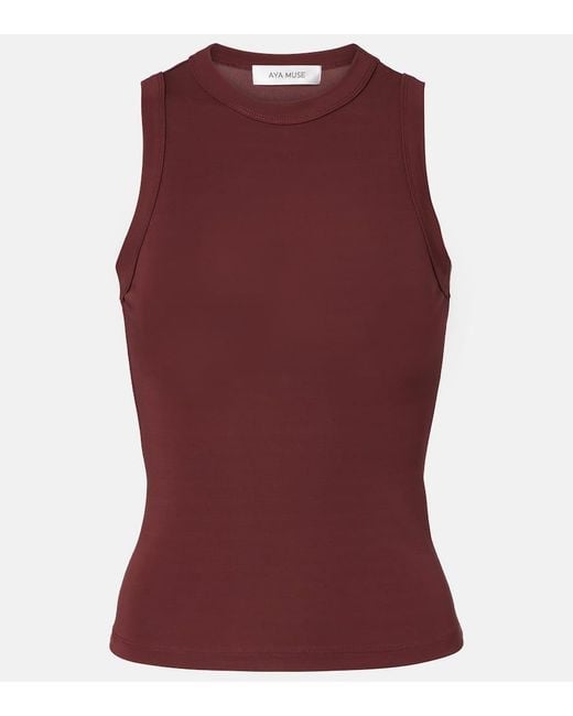 AYA MUSE Red Jersey Tank Top