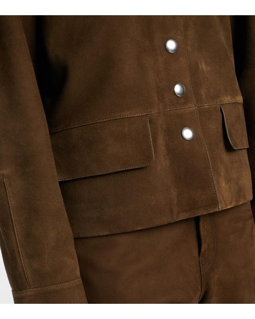 Proenza Schouler Brown Jacke Robin Aus Veloursleder