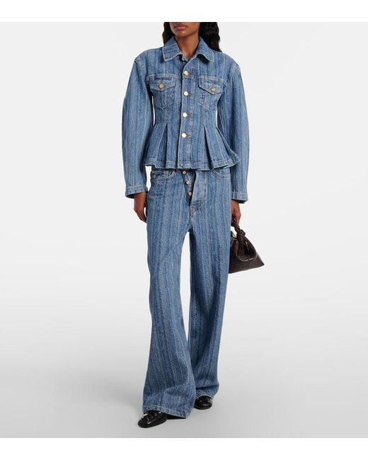 Ganni Blue Denim Jacket