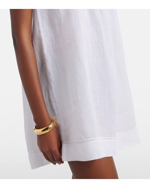 Doen White Minikleid Almadia Mit Spitze
