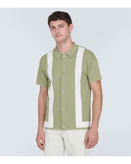 Frescobol Carioca Green Barretos Cotton Shirt for men