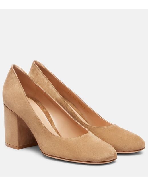 Gianvito Rossi Brown Joelle Suede Pumps