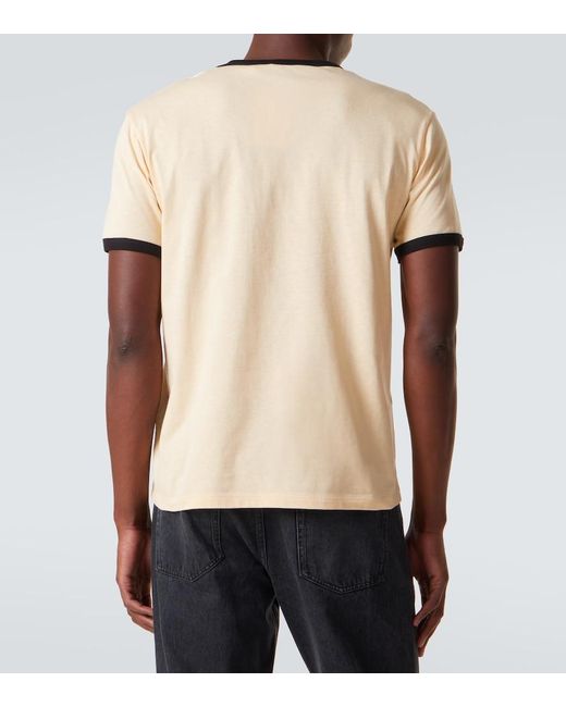 Valentino Natural Printed Cotton Jersey T-Shirt for men
