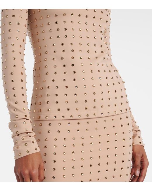 Sportmax Natural Negus Embellished Top