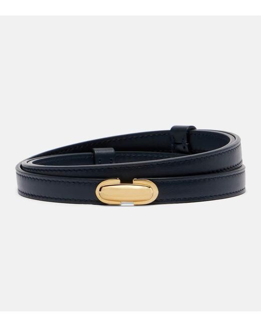 SAVETTE Blue Guertel Symmetry Aus Leder