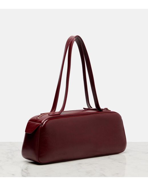 Khaite Red Simona Patent Leather Shoulder Bag