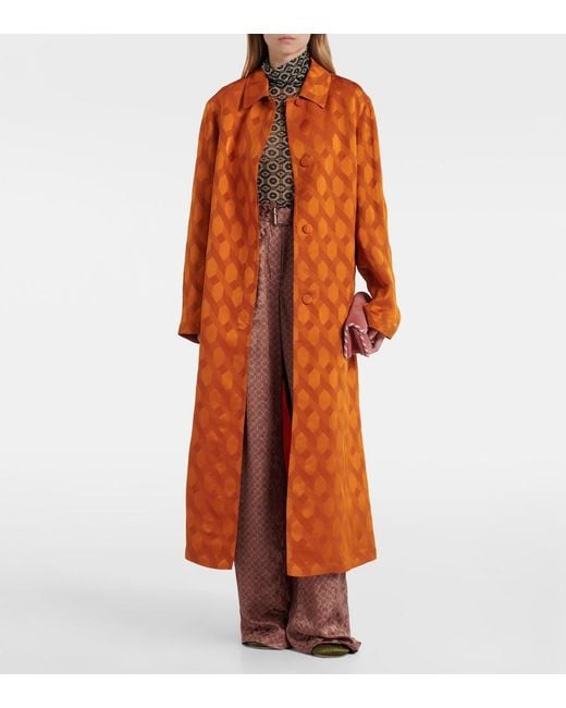 Dries Van Noten Multicolor Belted Printed Wide-Leg Pants