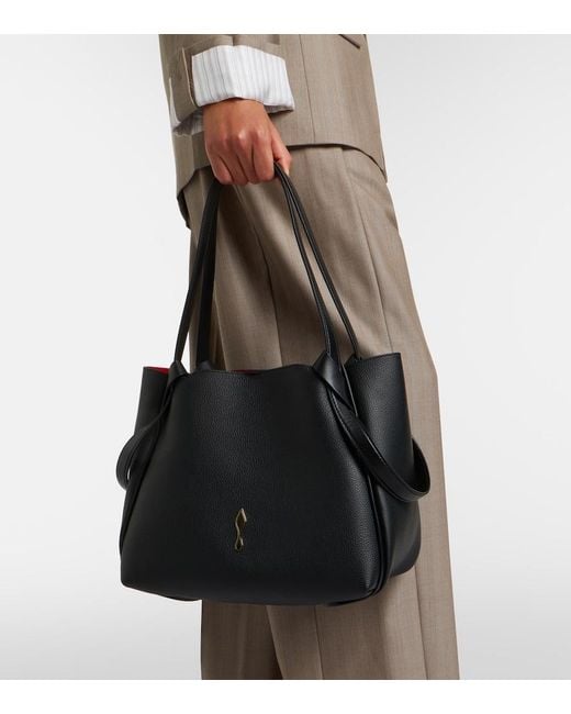 Christian Louboutin Black Bettina Small Leather Tote Bag
