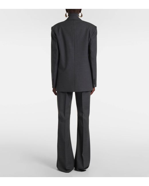 Sportmax Black Baffo Virgin Wool Blazer