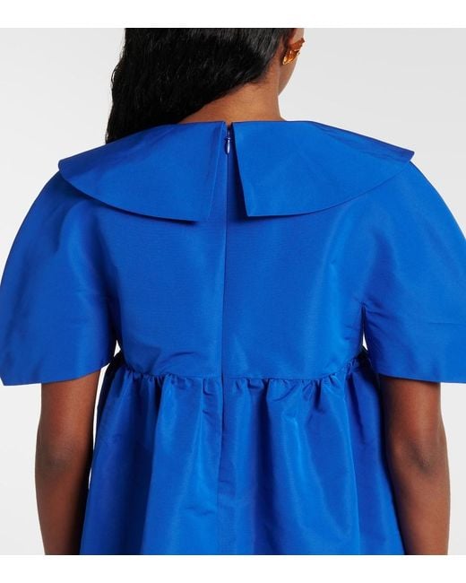 Nina Ricci Blue Faille Minidress