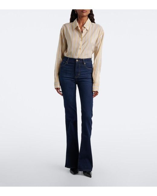 FRAME Blue Flare Flared Jeans