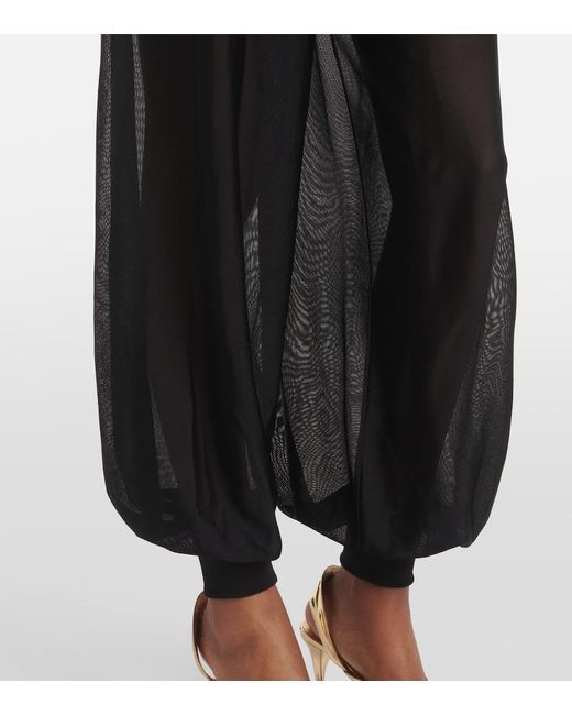 Alaïa Black High-Rise Pants
