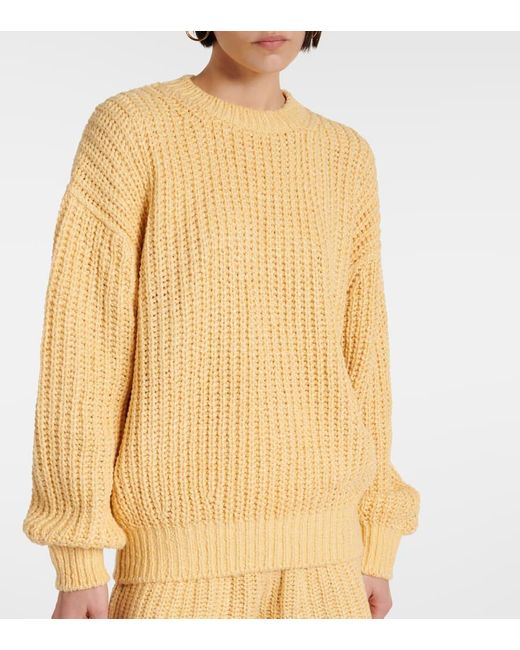 Loro Piana Yellow Silk Sweater