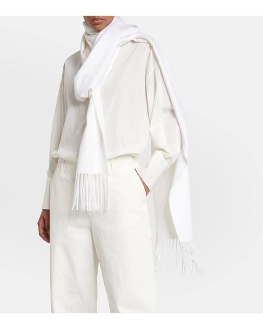 Sciarpa Victoire di The Row in White