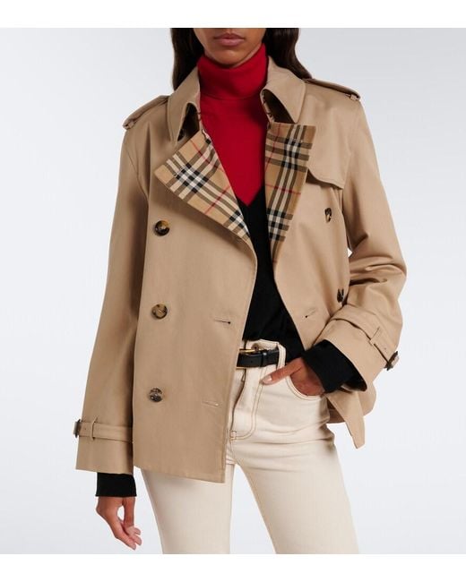 Burberry Natural Cotton Gabardine Trench Coat