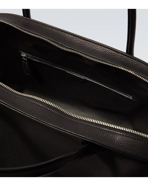 The Row Black Agnes 16 Leather Top-Handle Bag for men