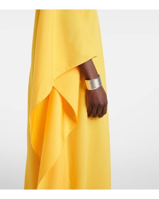 ‎Taller Marmo Yellow Ooo Crepe Cady Kaftan