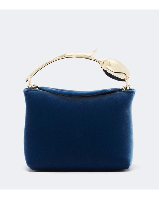 Borsa Bloom Micro di Erdem in Blue