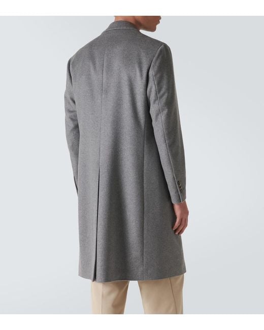 Lardini Gray Cashmere Coat for men