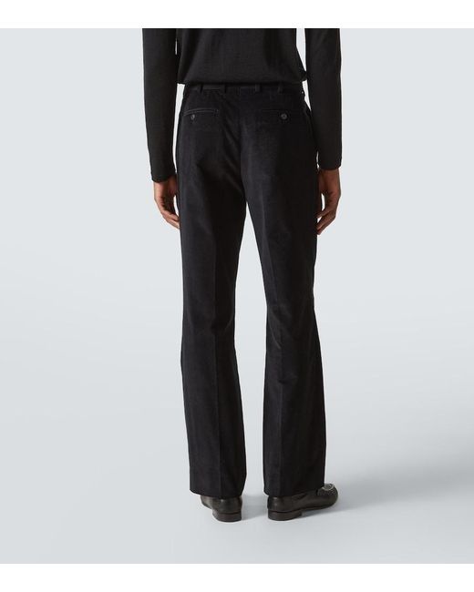 Saman Amel Gerade Hose Amo Aus Baumwoll-Cord in Blue für Herren