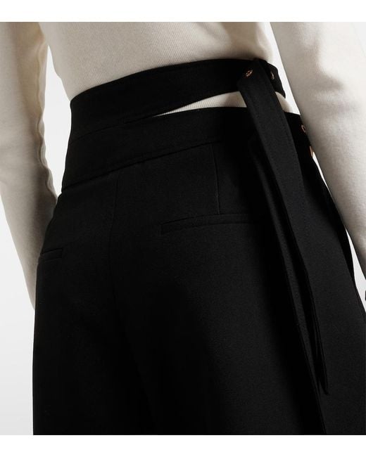 Chloé Black Virgin Wool Shorts