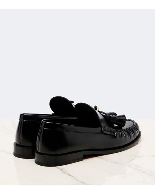 Christian Louboutin Black Rochelle Leather Loafers