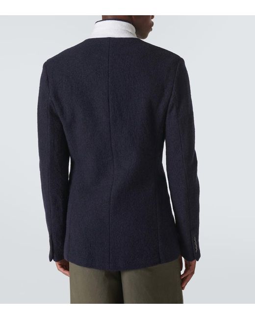 Dries Van Noten Blazer Aus Wolle in Blue für Herren
