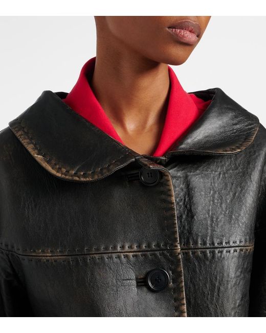 Prada Black Leather Jacket