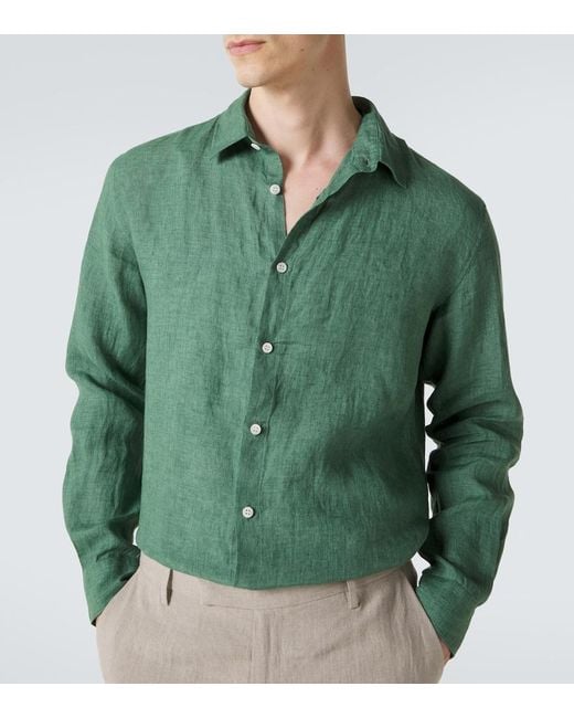 Camicia di Sunspel in Green da Uomo